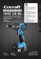 Cocraft HHD 18-BL Original Instructions Manual