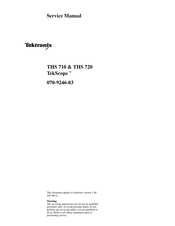 Tektronix TekScope THS 710 Service Manual