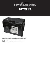 Dometic GP-ADV-LiFePO4-300 Installation And Operating Manual