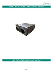 Innova HRN+ Series Installation, Use And Maintenance Manual
