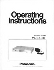 Panasonic WJSQ308 - SEQUENTIAL SWITCHER Operating Instructions Manual