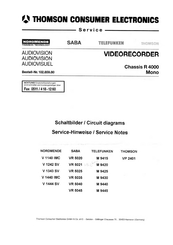 THOMSON M 9420 Service Notes