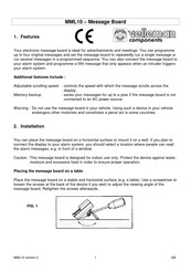 Velleman MML10 Quick Start Manual
