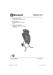 EINHELL REDAXXO 36/25 Operating Instructions Manual