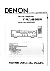 Denon DRA-265R Service Manual