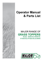 Major 800SM-HD Operator's Manual & Parts List