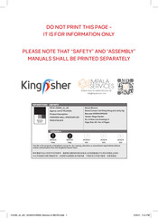Blooma G14869 Manual