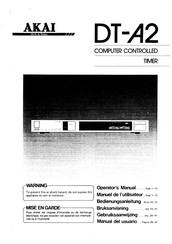 Akai DT-A2 Operator's Manual