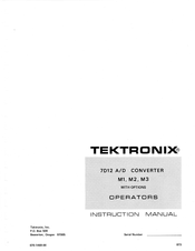 Tektronix 7D12 Instruction Manual