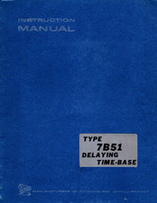 Tektronix 7B51 Instruction Manual