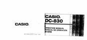 Casio DC-830 Operation Manual
