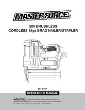 Menards MasterForce 241-0497 Operator's Manual