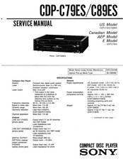 Sony CDP-C7SES Service Manual