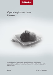 Miele FNS 7794 Series Operating Instructions Manual