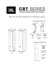 JBL CBT 70JE Installation Manual