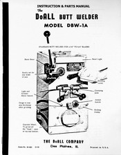 DoAll DBW-1A Instruction & Parts Manual