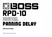 Boss RPD-10 Instructions Manual