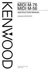 Kenwood MIDI M-56 Instruction Manual