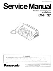 Panasonic KX-FT37 Series Service Manual