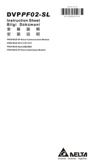 Delta DVPPF02-SL Instruction Sheet