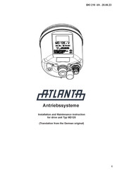 Atlanta 65 70 041 Installation And Maintenance  Instruction