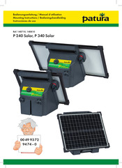 patura P 340 Solar Mounting Instructions