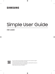 Samsung HW-LS60D Simple User Manual