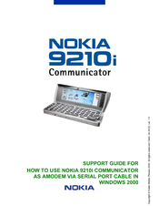 Nokia COMMUNICATOR 9210i Modem Functions Manual
