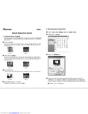 Norcent LM960 Quick Operating Manual