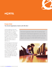 Nortel Application Switch 2424-SSL Product Brief
