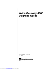 Bay Networks Contivity 4000 Upgrade Manual