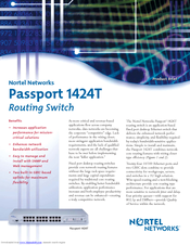 Nortel Passport 1424T Specifications