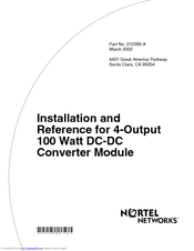 Nortel OPTera Metro 1200 Installation Manual