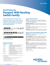 Nortel Passport 1624G Supplementary Manual