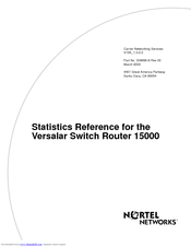 Nortel Versalar 15000 Reference Manual