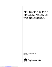 Bay Networks NauticaRS 5.016R Release Note
