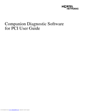Nortel Meridian Companion User Manual
