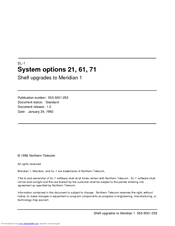 Nortel Meridian SL-1 Supplementary Manual