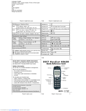 Nortel 4065R Quick Reference Card
