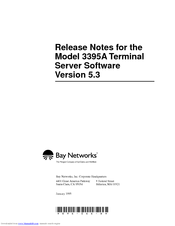 Bay Networks 3395A Release Note
