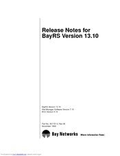 Bay Networks BayRS 13.10 Release Note