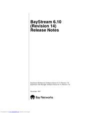 Bay Networks BayStream 6.10 Release Note