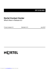 Nortel Contact Center 6.0 Release Note
