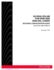 Paradyne HOTWIRE DSLAM Network Configuration Manual