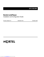 Nortel LinkPlexer Installation And Configuration Manual