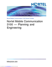 Nortel MCC 3100 Planning And Engineering Manual
