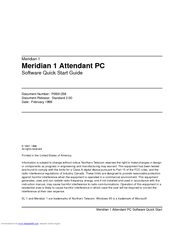 Nortel Attendant PC Quick Start Manual