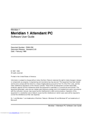 Nortel Attendant PC Software User's Manual