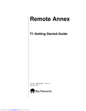 Bay Networks Remote Annex 6100 Getting Started Manual