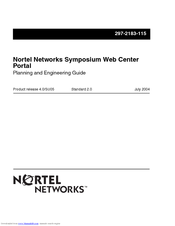 Nortel Web Center Portal Reference Manual
